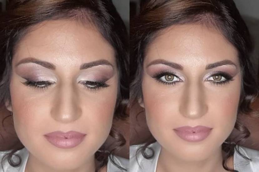 Make-up sposa toni rosa