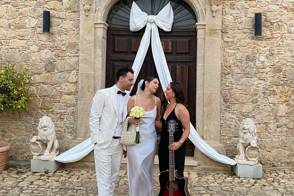 Foto con gli sposi