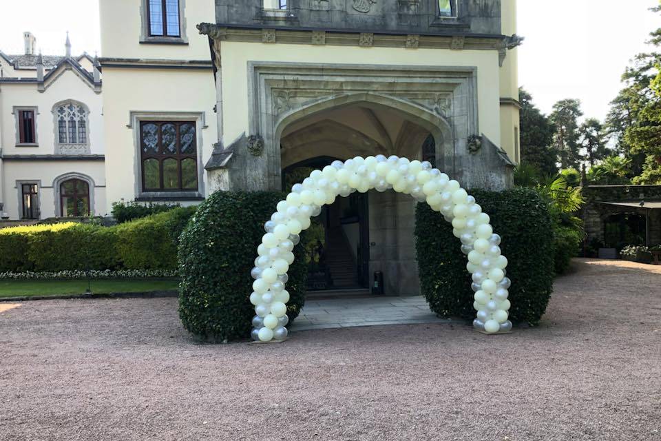 Noleggio affitto struttura esagonale oro matrimonio milano