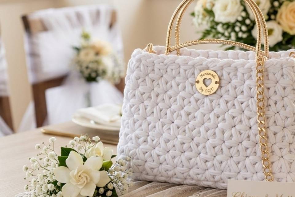 Maxi bag bianca punto stey