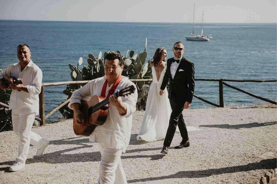 After ceremony walk