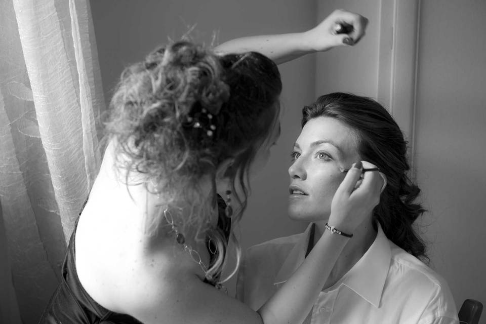 Backstage della sposa