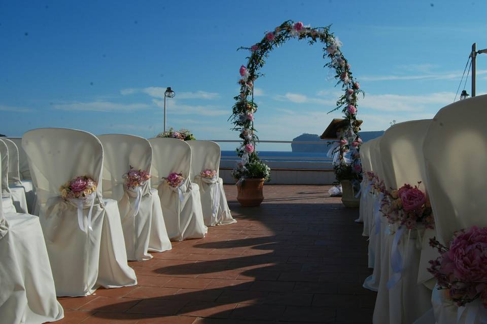 Wedding on the terrace