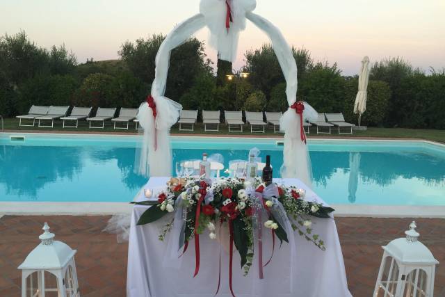 Cerimonia in piscina
