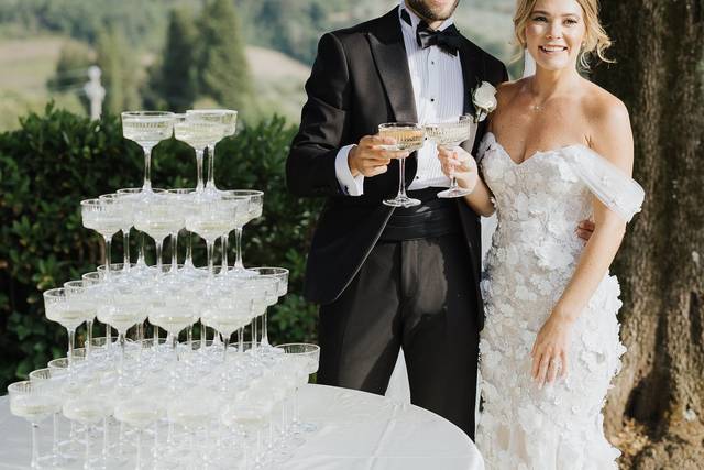 Champagne tower