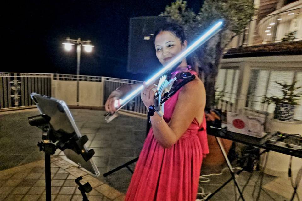 Taglio torta violino led