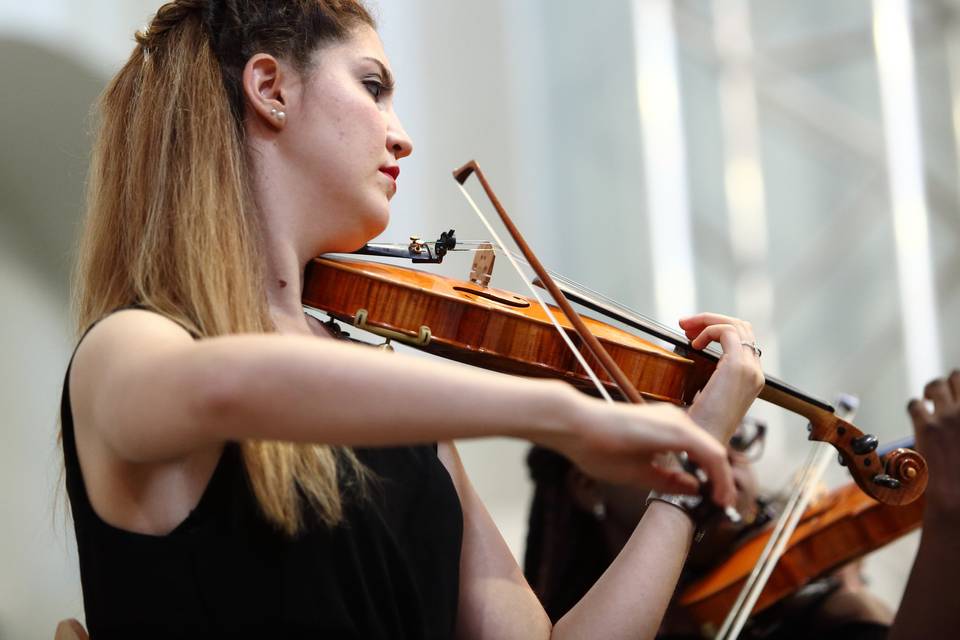 Violino in orchestra