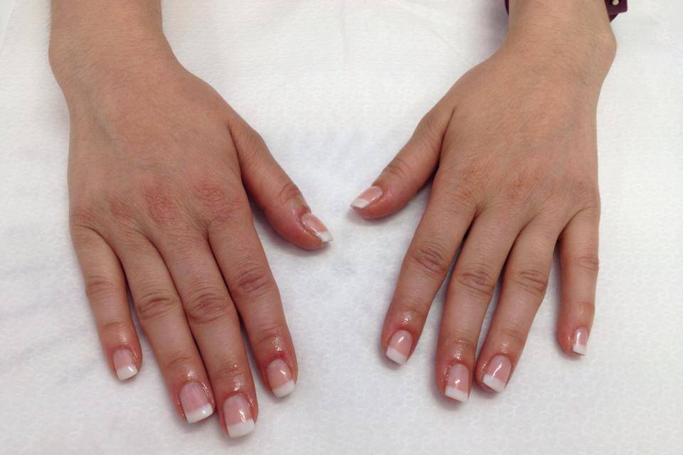 French manicure con gelish