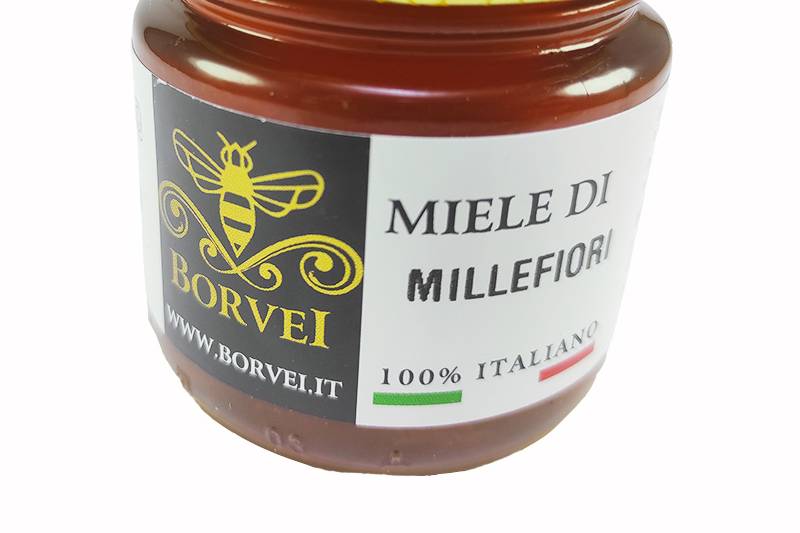 Vaso miele di millefiori 110g