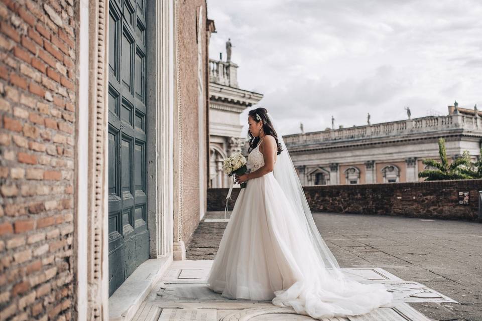 Fiori e bellezza sposa