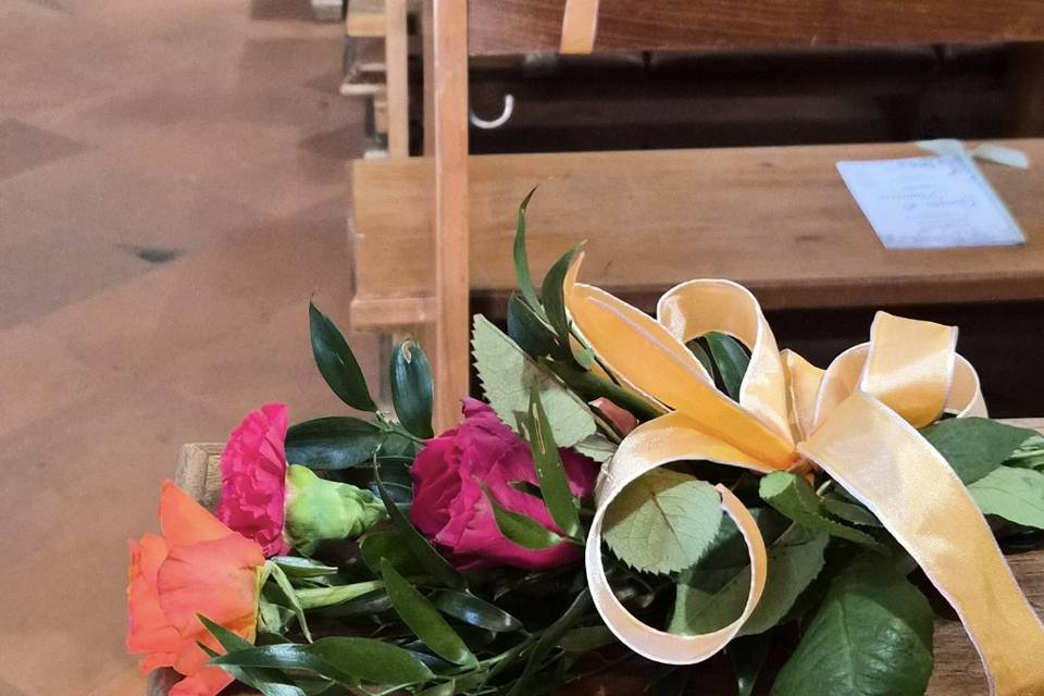 Panche con bouquet