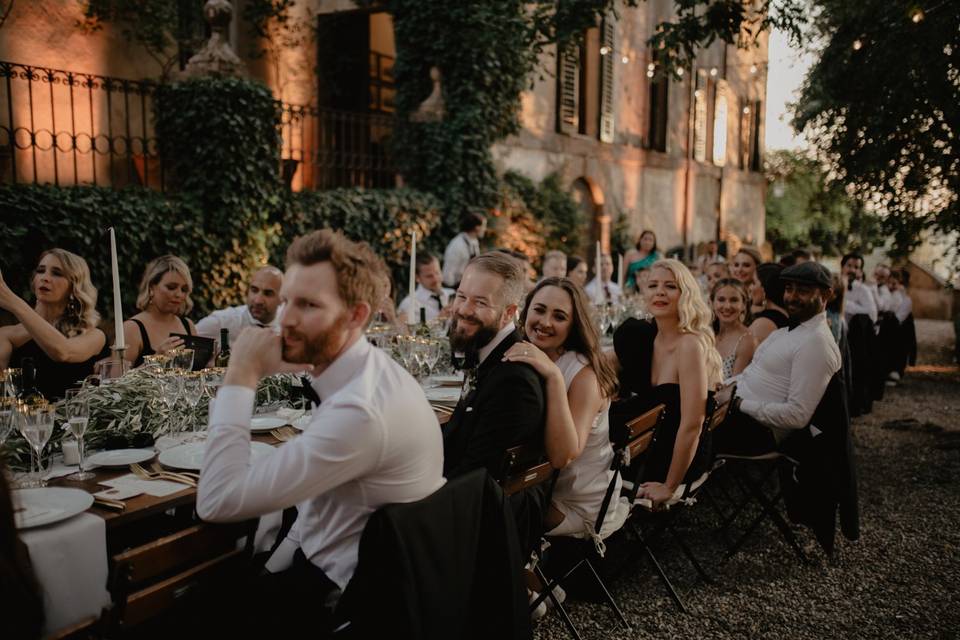 Allestimento oro matrimonio