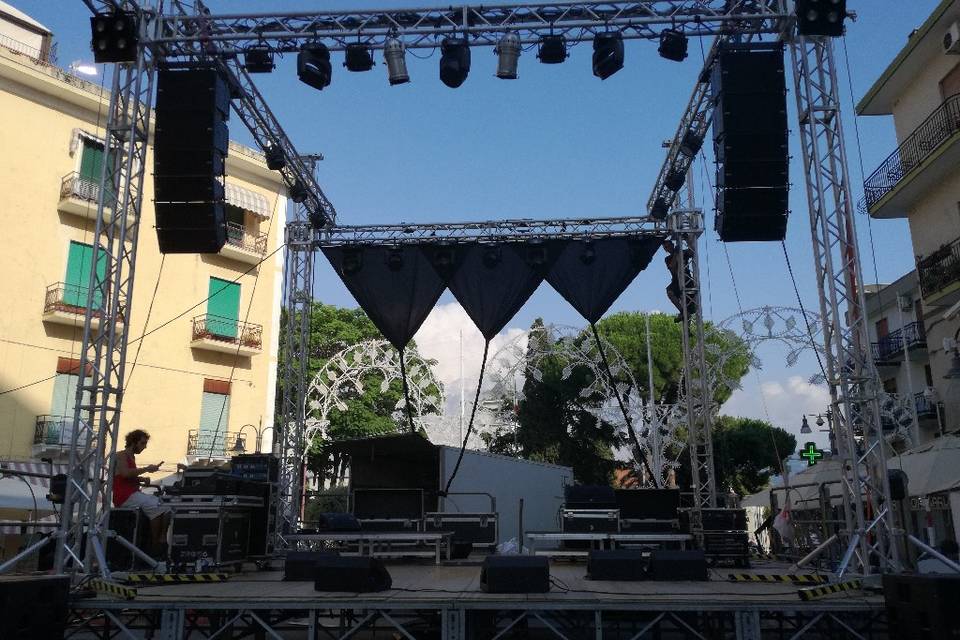 Palco allestimento