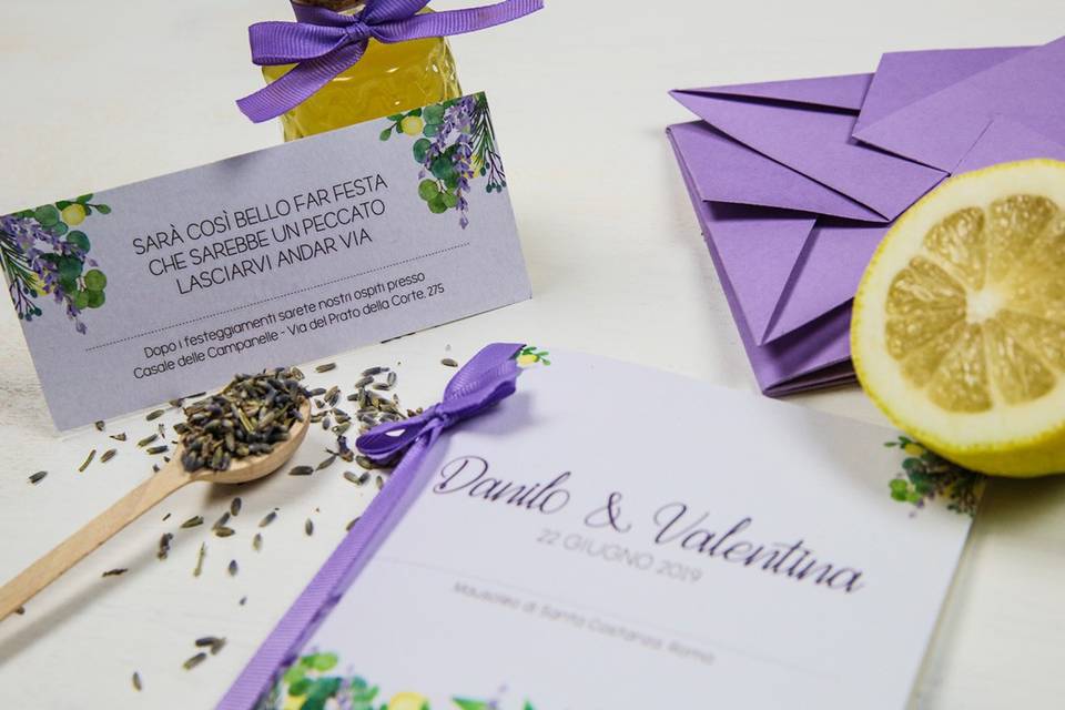 Matrimonio lavanda e limoni