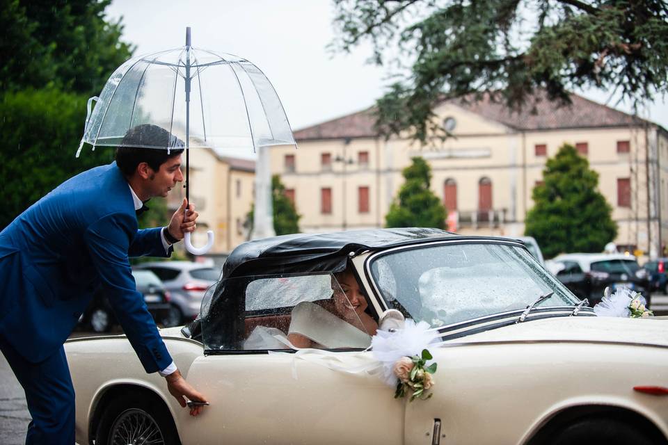 Arrivo sposa in chiesa