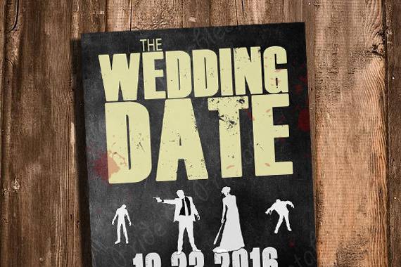 Zombie TWD save the date