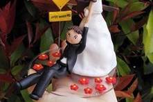 Cake topper sposi cacciatori