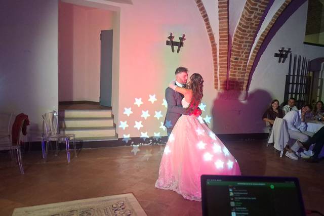 Ballo sposi con laser
