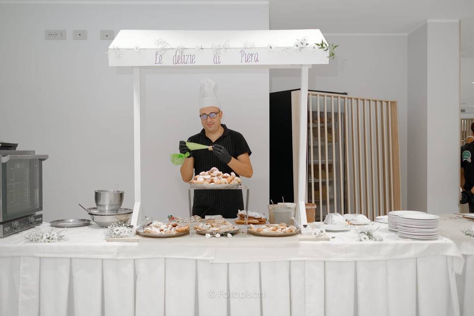 Carretto di cannoli al momento