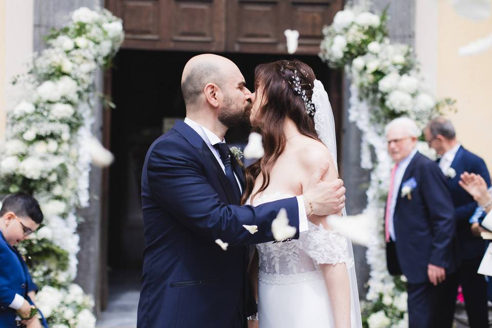 Uscita chiesa matrimonio