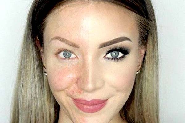 Before and after make up