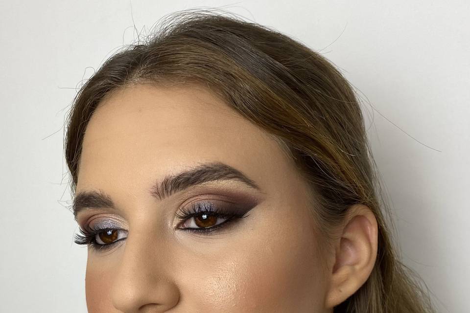 Glam makeup