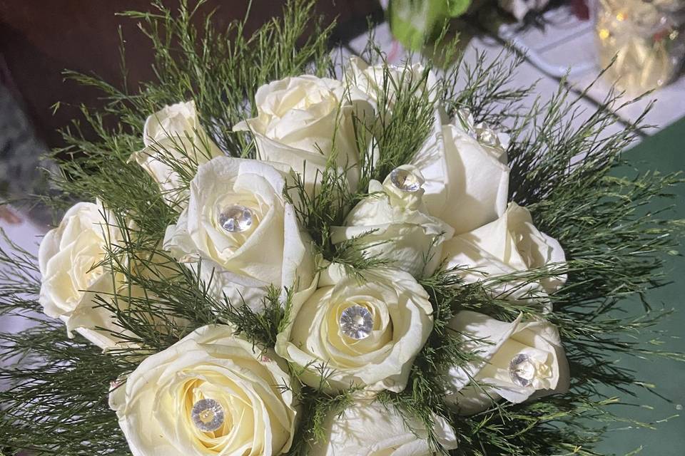 Bouquet rose bianche