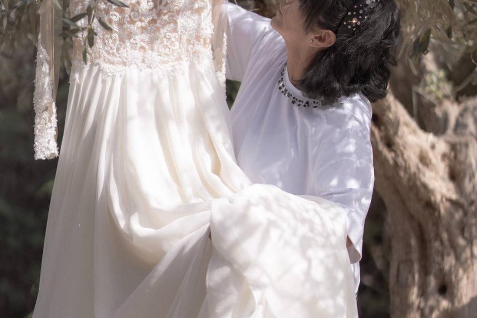 Sposa tra ulivi secolari 🌿💛