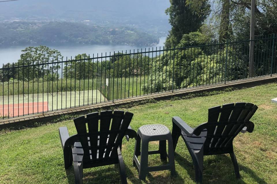 Vista dalla piscina