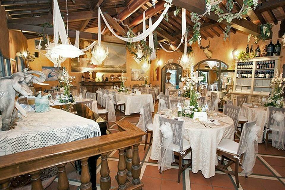 Matrimonio sala allestimento