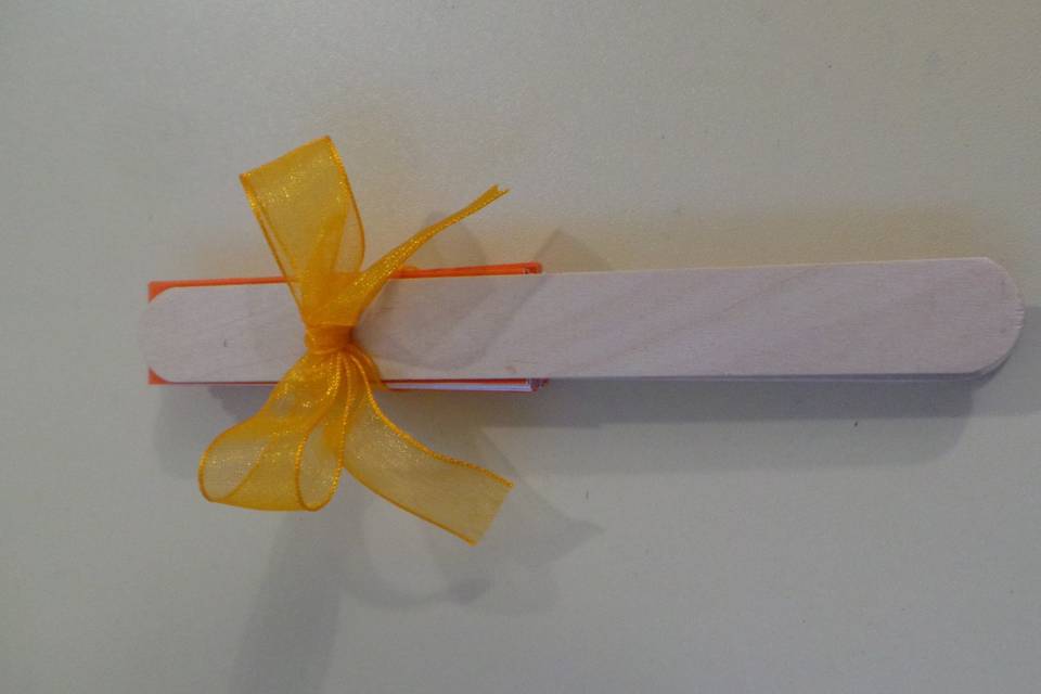Ventaglio origami arancio