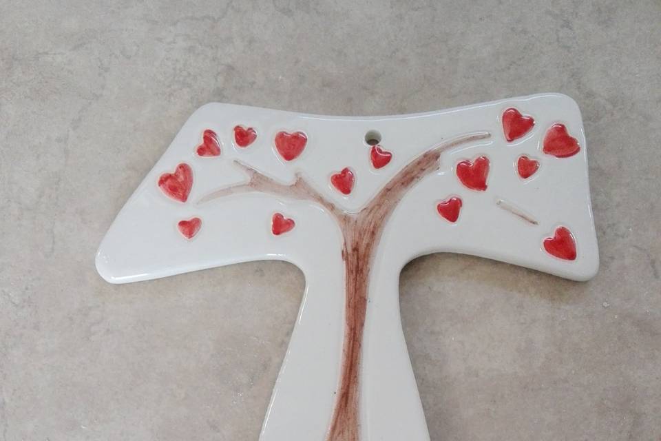 Tau albero della vita cuori