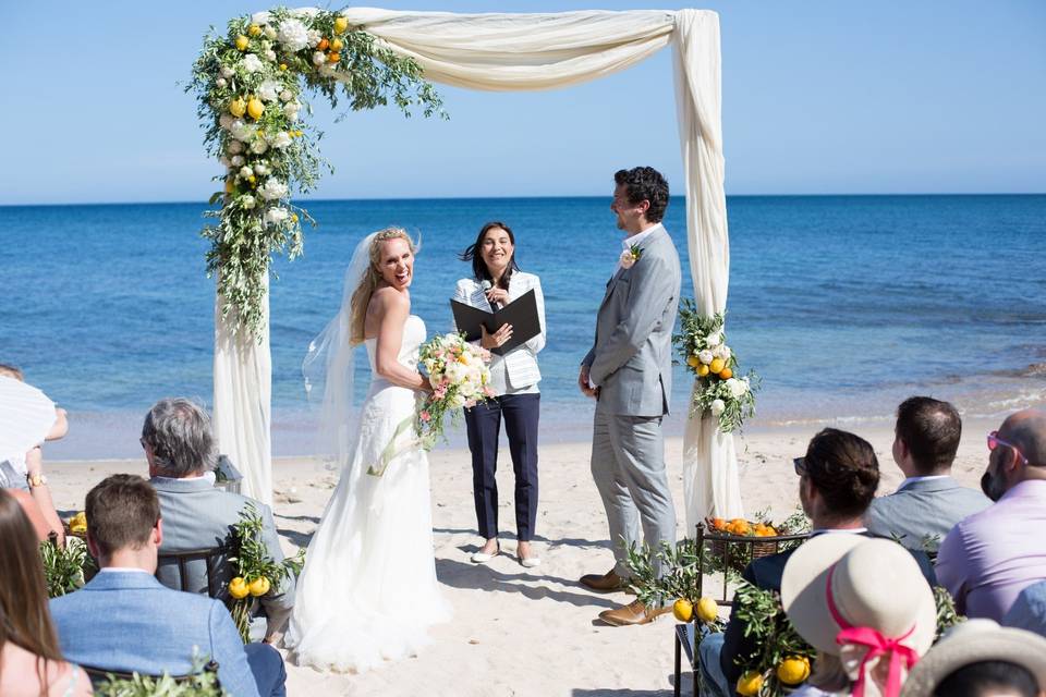 Cerimonia in spiaggia