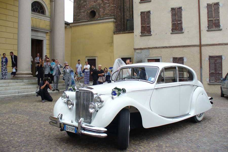 Jaguar MKV bianca