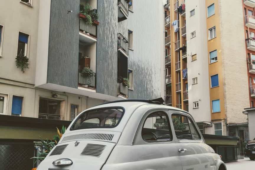 Fiat 500 bianca