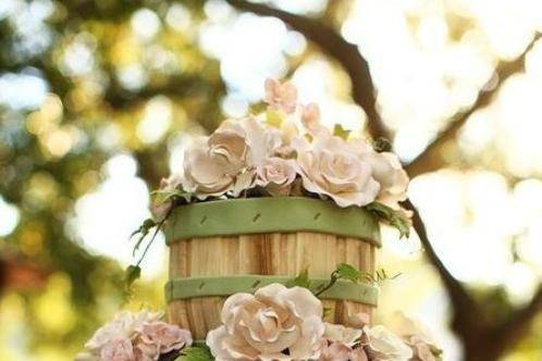 Wedding cake tema vino