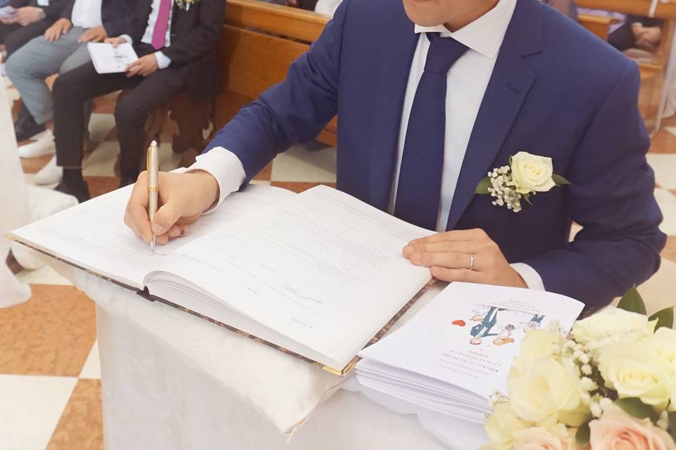 Firma dello sposo