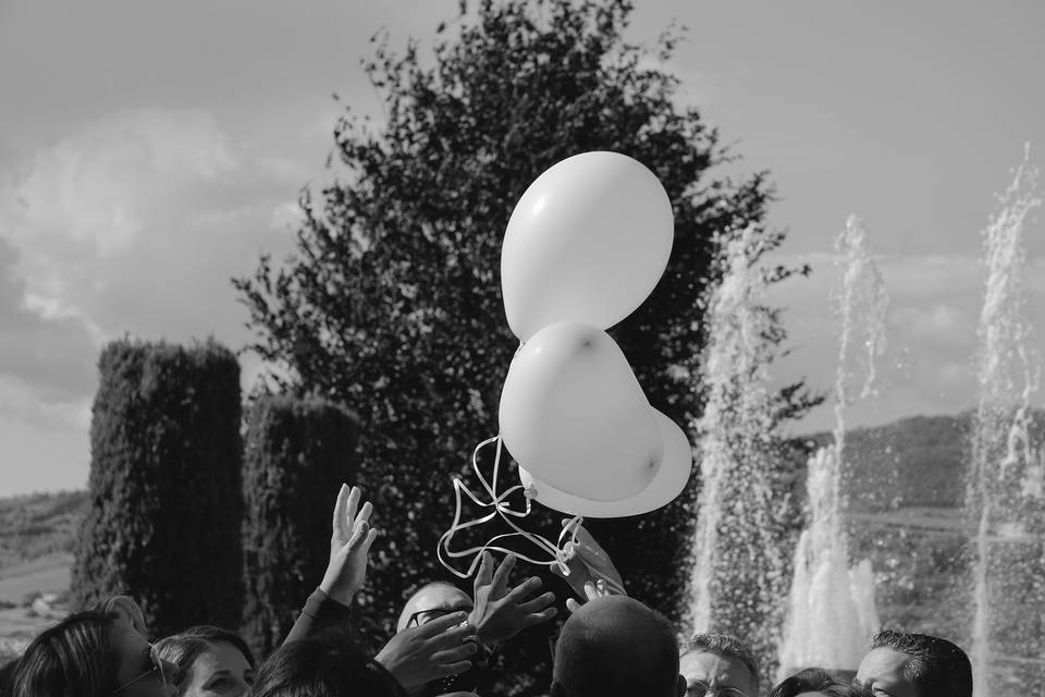 Lancio dei palloncini