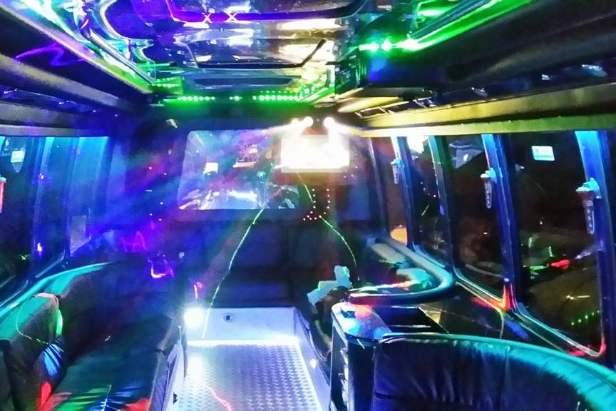 Disco limo bus