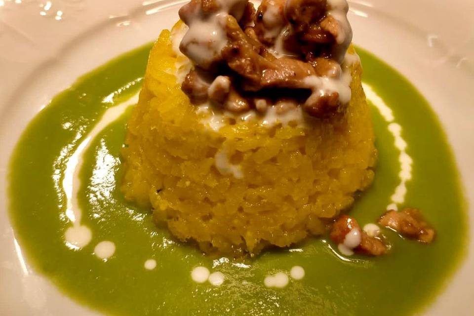 Timballo di riso giallo