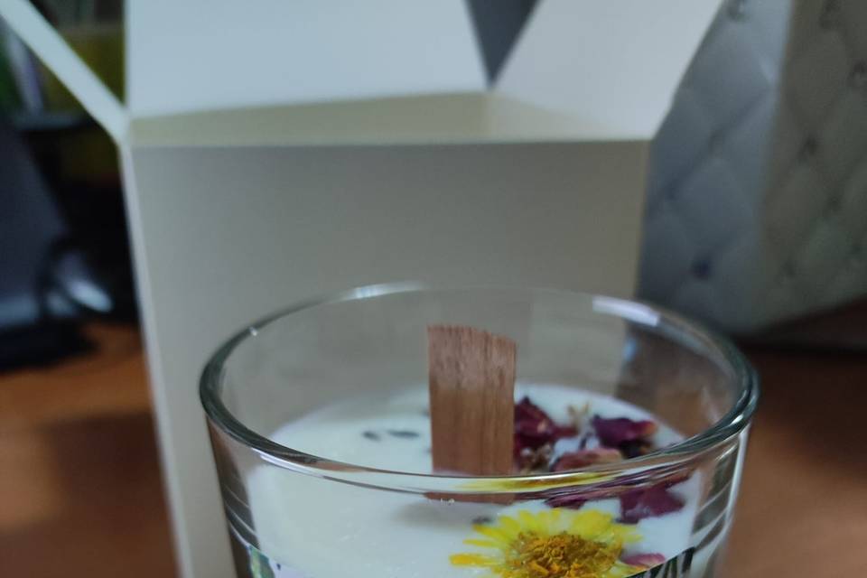 Candela in vetro