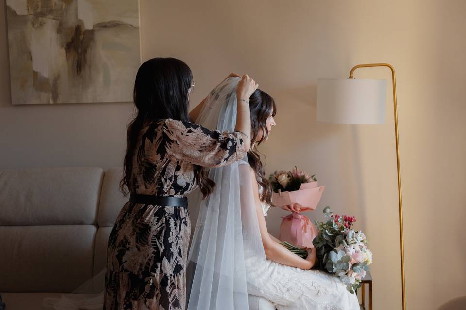 Preparazione sposa