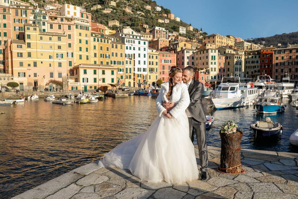 Foto sposi a camogli