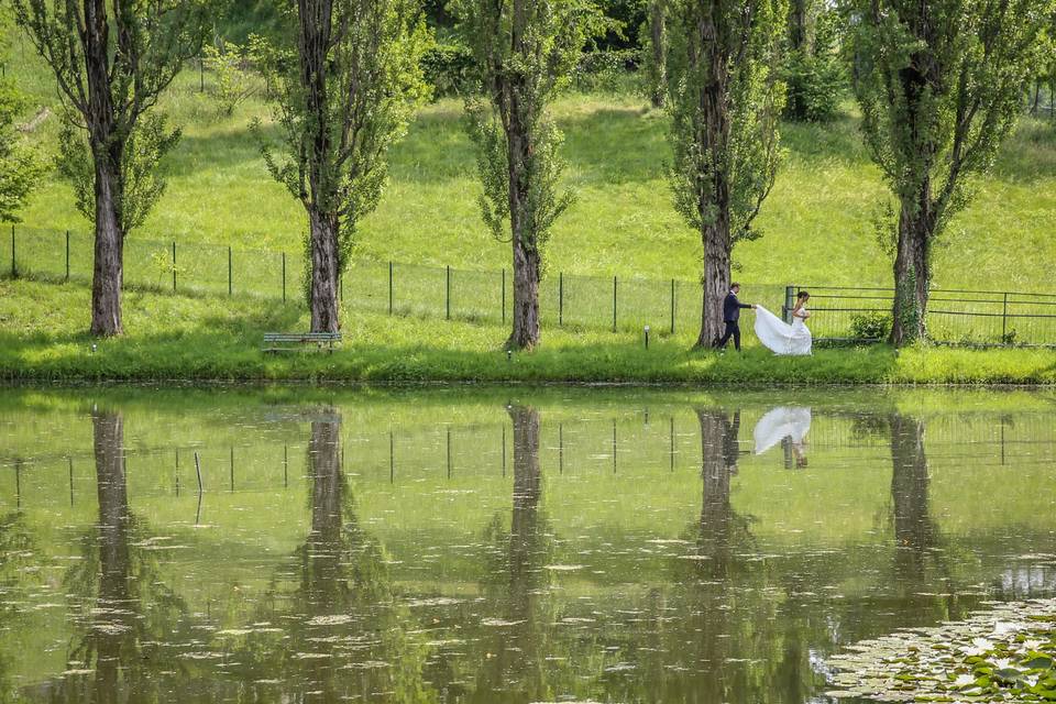 Foto lago sposi