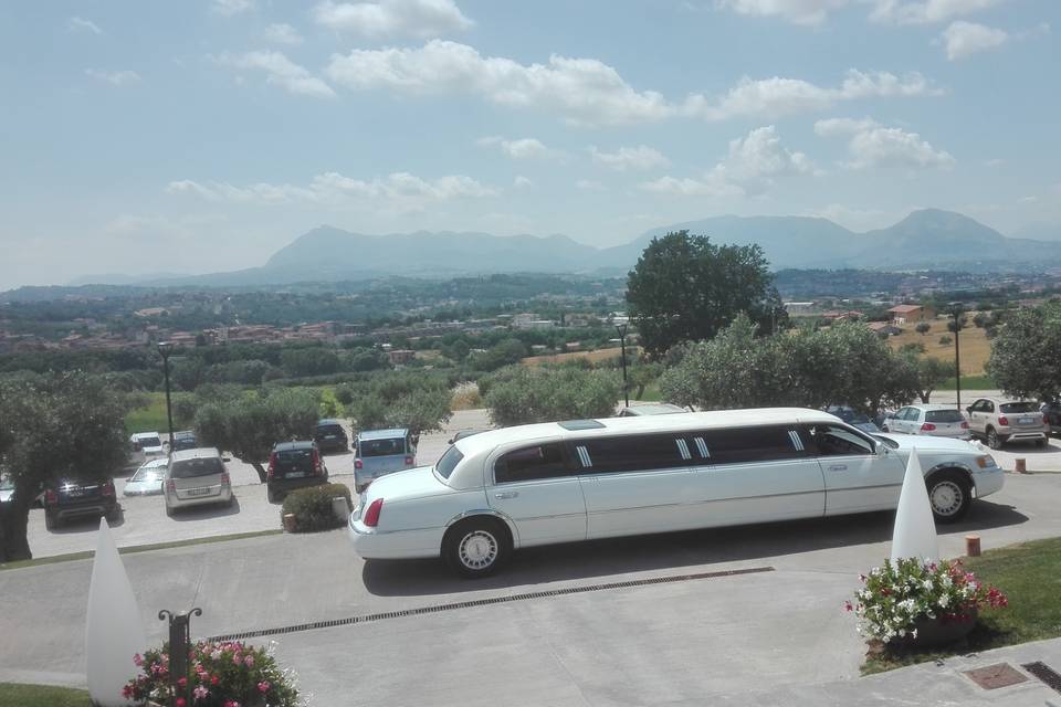 Limousine lincoln bianca