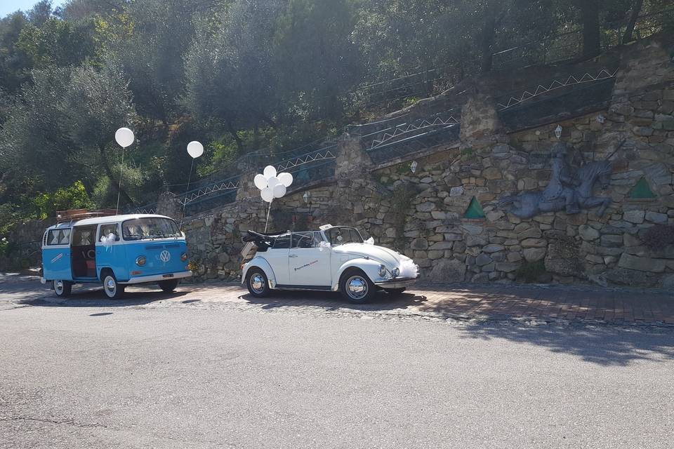 Maggiolino cabrio bianco