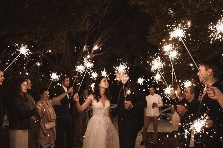 Fuochi artificiali matrimonio