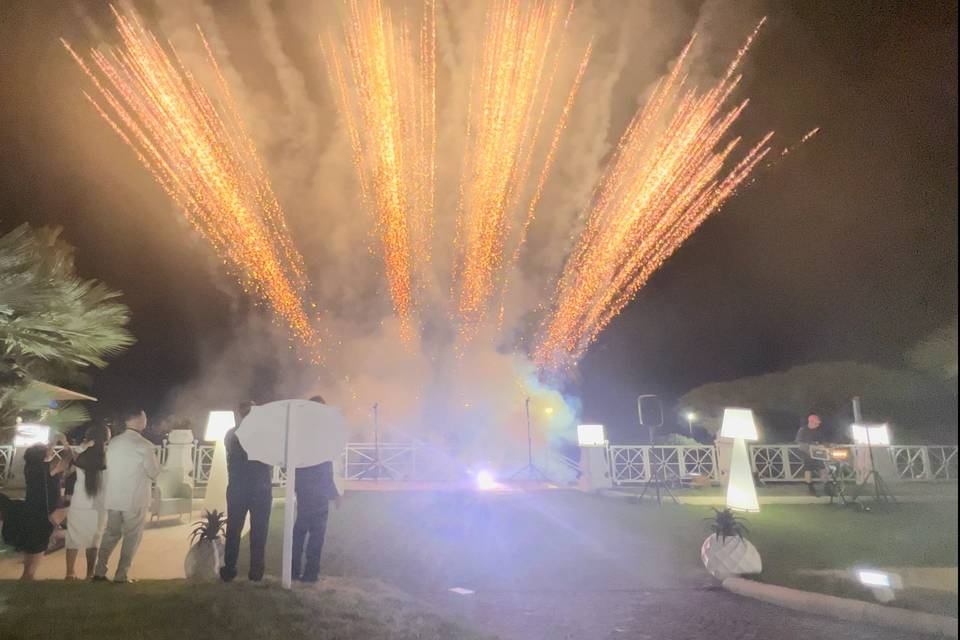 Fuochi artificiali matrimonio