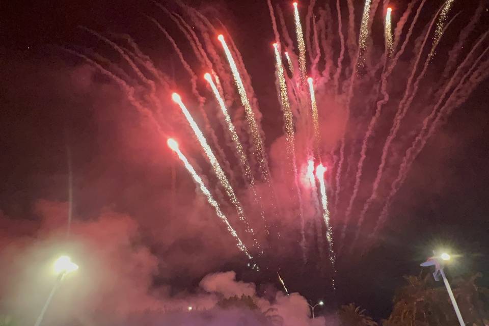 Fuochi artificiali matrimonio