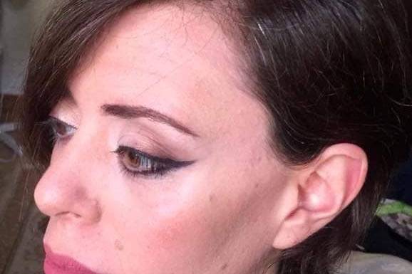 Make up sposa con eyeliner